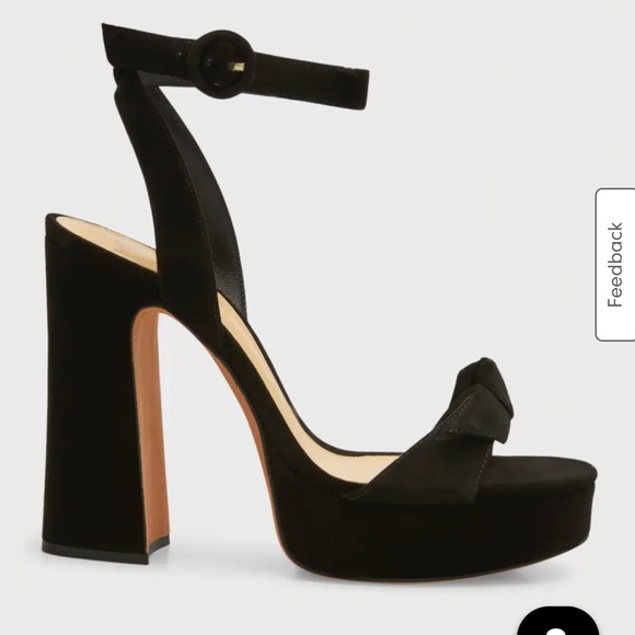 Alexandre Birman Clarita Curve Suede Platform Sandals - Picture 1 of 7